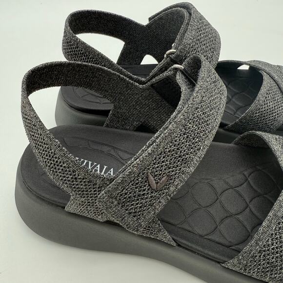 Vivaia Kiara AdaptAll Sport Rich Grey Knit Comfort Hook & Loop Active Sandals 7 - Picture 5 of 8